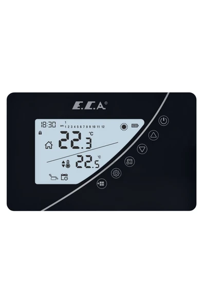 Eca Poly Touch 400B Programlanabilir Kablosuz Oda Termostatı ürün görseli 1