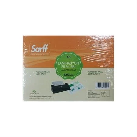 Sarff A-5 Laminasyon Filmi 125 Micron 155X216 Mm 100 Lü (1 Paket 100 Adet) ürün görseli 1