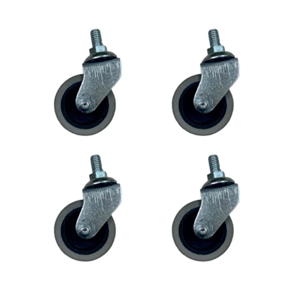 Furç Vidalı Bilyalı Teker - 20x50 - Gri HKS178 - 4 Adet ürün görseli 1
