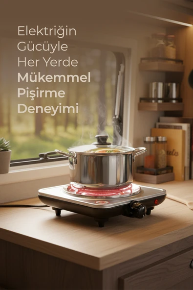 SCO-5065 Tekli Elektrikli Ocak – 5 Kademeli Isı Ayarı ürün görseli 1