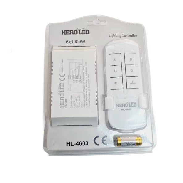 Hero Led  6 Kademeli Avize Kumandası HL-4603 | Uzaktan Aydınlatma Kontrolü ürün görseli 1