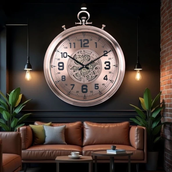 Çarklı Duvar Saati 52 cm ürün görseli 1