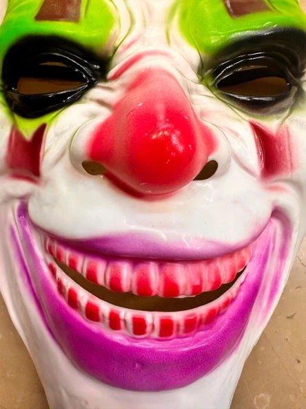 Psikopat Palyaço Temalı Joker Maskesi - Resim 3