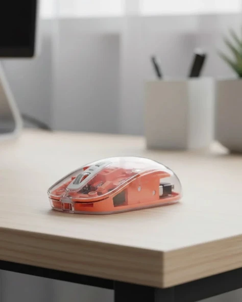 Minimal Tasarımlı Kablosuz Mouse Günlük Ve Ofis Kullanımı ürün görseli 1