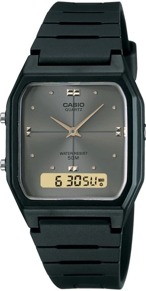 CASIO AW-48HE-8AVDF SİYAH SİLİKON KORDON ANALOG-DİJİTAL ERKEK KOL SAATİ ürün görseli 1