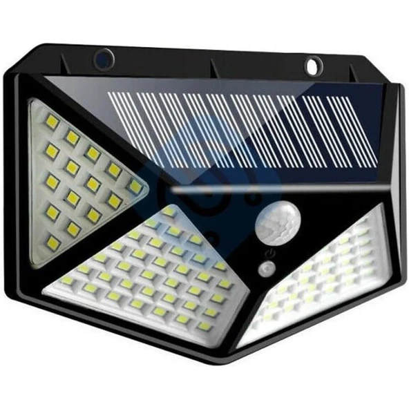 100 Led DIŞ Mekan Solar Aydınlatma Fotoselli Solar Lamba Hareket Sensörlü ürün görseli 1
