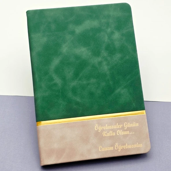 Öğretmenler Günü Hediyesi Yeşil Defter ürün görseli 1