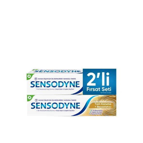 Sensodyne 50 Ml 2 li Fırsat Paketi Tam Koruma + Beyazlatıcı ürün görseli 1