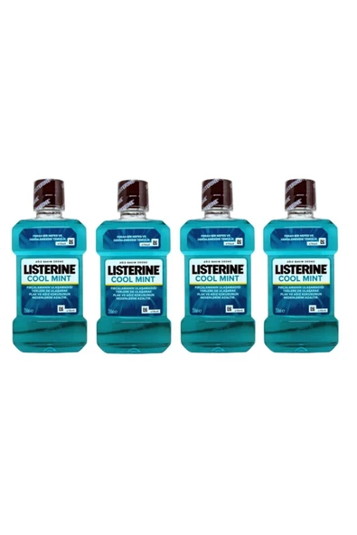 Listerine Cool Mint Ağız Garagarası 250 ml 4 Adet ürün görseli 1