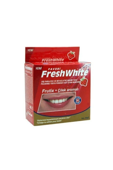 FRESH WHİTE ÇİLEK AROMALI DİŞ TOZU 50 GR ürün görseli 1