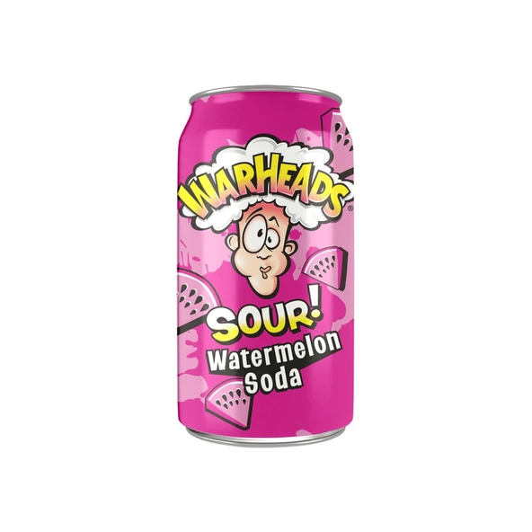 Warheads Sour Watermelon Soda - Ekşi Karpuz Aromalı Gazlı İçecek 330ml ürün görseli 1