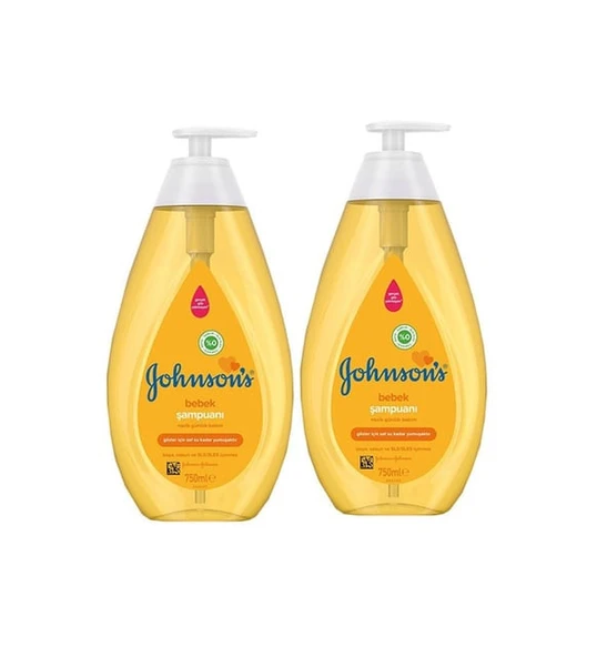 Johnson's Bebek Şampuanı - Göz Yakmayan & Paraben/SLS İçermez - 2'li Avantaj Paketi (2 x 750ml) ürün görseli 1