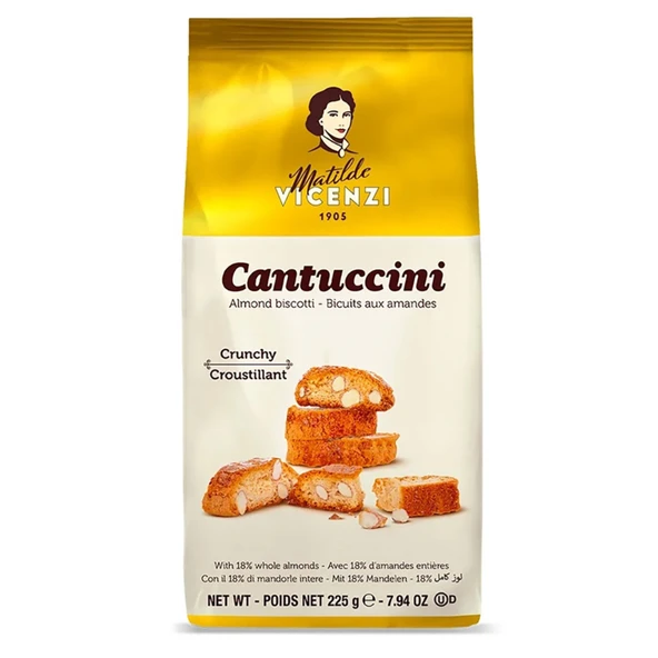 Matilde Vicenzi Cantuccini Bademli Kurabiye Biscotti 225 g ürün görseli 1
