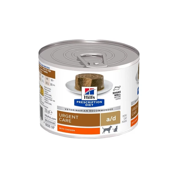 Hill's Prescription Diet Urgent Care A/d Tavuklu Kedi ve Köpek Yaş Maması 200 gr 6 Adet ürün görseli 1