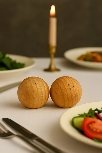 Ivory Ivo-bmb221 Bambu İkili Tuzluk Seti ürün görseli 1