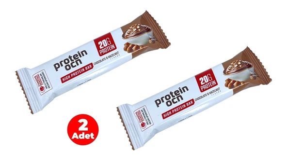 PROTEİNOCEAN Çikolata ve Fındık Aromalı Yüksek Protein Bar 50 g (2 Adet) ürün görseli 1