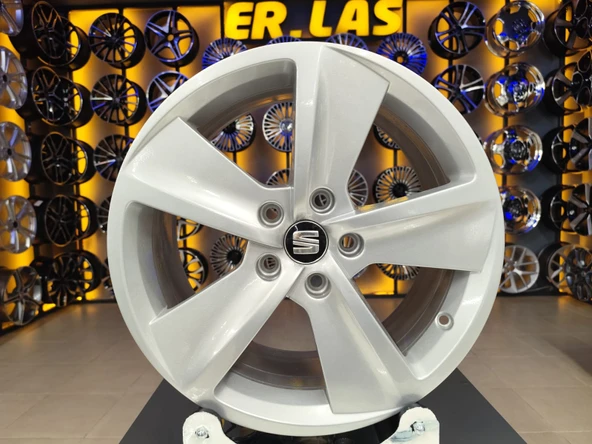 4 Adet SEAT ORIJINAL 7.5*17 5*112 ET51 57.1 SILVER JANT REVİZE EDİLMİŞ (Takım) ürün görseli 1