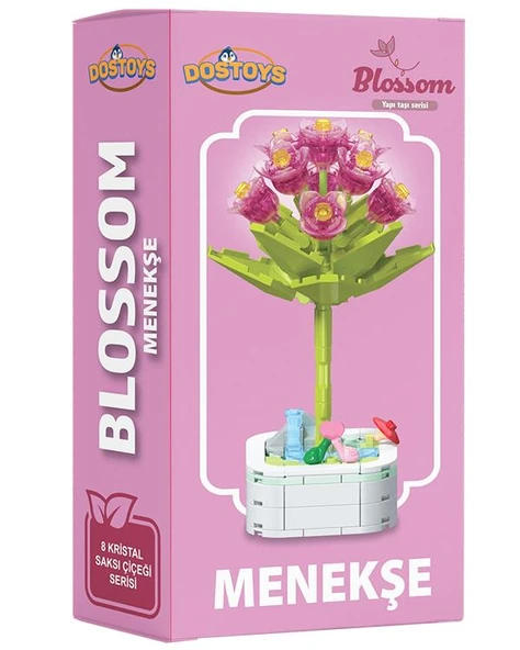 Dostoys Yapı Taşı Serisi Çiçek Yapım Seti Menekşe ürün görseli 1