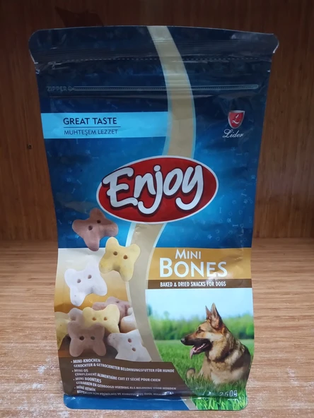 Enjoy Köpek Bisküvisi 250 Gr+1 ADET 85 GRAM REFLEX KÖPEK KONSERVE YAŞ MAMA ürün görseli 1