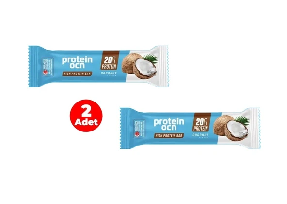 PROTEİNOCEAN Hindistan Cevizi Aromalı Yüksek Protein Bar 50 g (2 Adet) ürün görseli 1