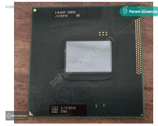 İNTEL CORE İ3 - 2350M SR0DN LAPTOP İŞLEMCİ SORUNSUZ ürün görseli 1
