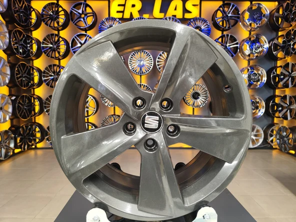 4 Adet SEAT ORIJINAL 7.5*17 5*112 ET51 57.1 FÜME JANT REVİZE EDİLMİŞ (Takım) ürün görseli 1