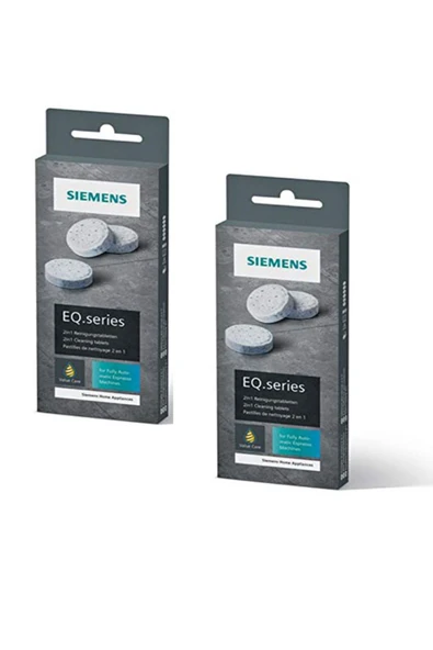 Siemens Bosch Tüm Tam Otomatik Kahve Makineleri Için Makine Temizleme Tableti 2li Tz80001 ürün görseli 1