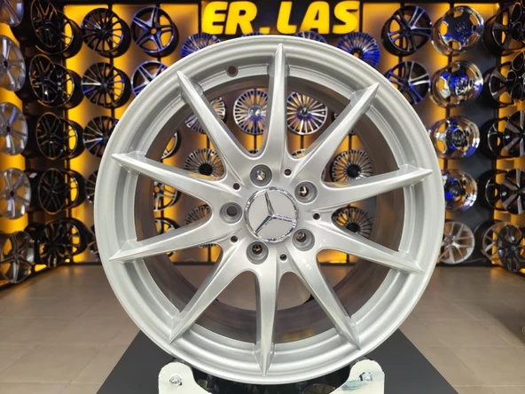 4 Adet MERCEDES ORIJINAL 7.5*17 5*112 ET53 66.6 SILVER JANT REVİZE EDİLMİŞ (Takım) ürün görseli 1