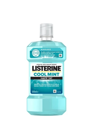 Listerine Cool Mint Hafif Tat Alkolsüz Ağız Gargarası 500 ml ürün görseli 1