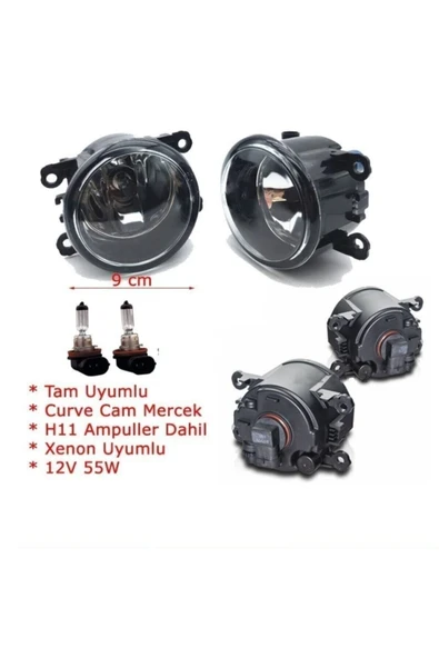 Renault Megane 2 Sis Farı Seti (2 Aded ) Ampüllü 8200074008 ürün görseli 1