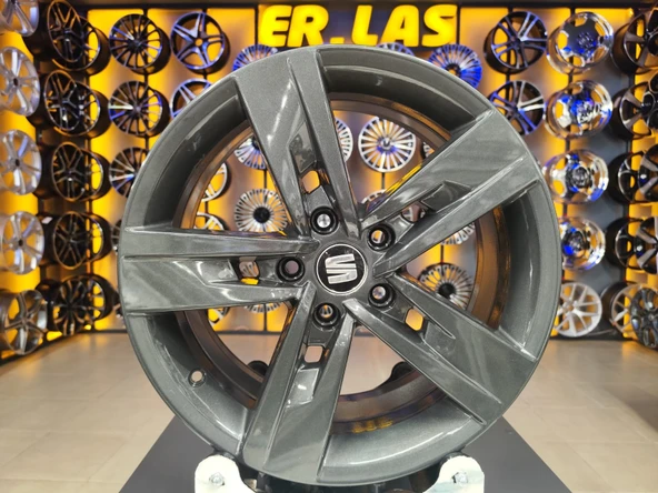 4 Adet SEAT ORIJINAL 7*17 5*112 ET49 57.1 FÜME JANT REVİZE EDİLMİŞ (Takım) ürün görseli 1