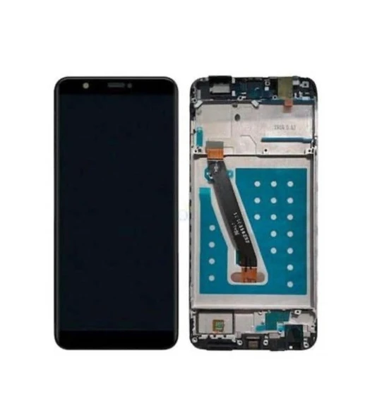Hwi Uyumlu P Smart 2018 Lcd Ekran Siyah Çıtalı ürün görseli 1