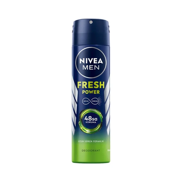 Nıvea Men Erkek Sprey Deodorant Fresh Power,48 Saat 3'li paket ürün görseli 1