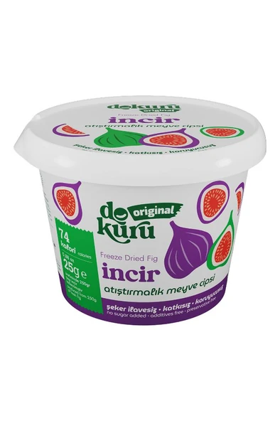 dokuru İncir Kuru Meyve Cipsi - Dondurularak Kurutulmuş Freeze Dried Çıtır İncir ürün görseli 1