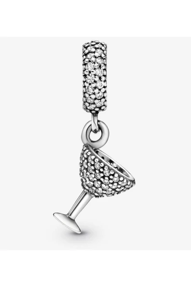Pavé Kokteyl Kadehi Sallantılı Charm - Resim 2