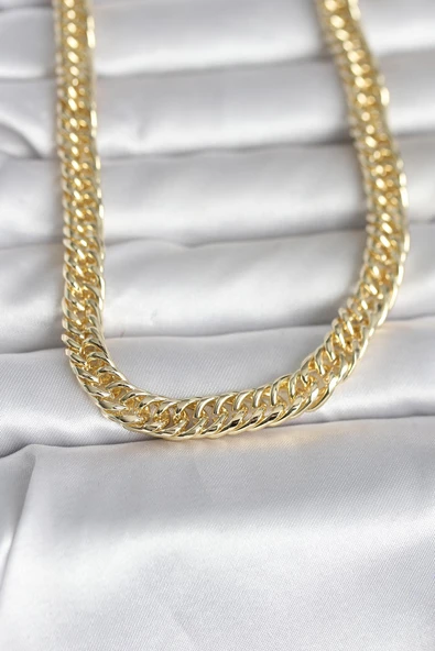 CM 14K Gold Renk Kalın Zincir Model 60 cm Kadın Kolye - EBJ260207W39464 ürün görseli 1