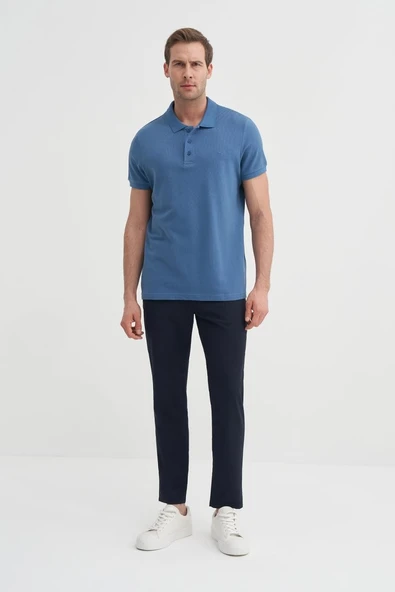 Cazador Erkek Polo Yaka Tshirt 46130 Koyu Mavi ürün görseli 1