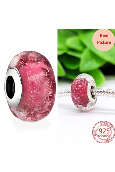 Fantastik Pembe Murano Charm ürün görseli 1