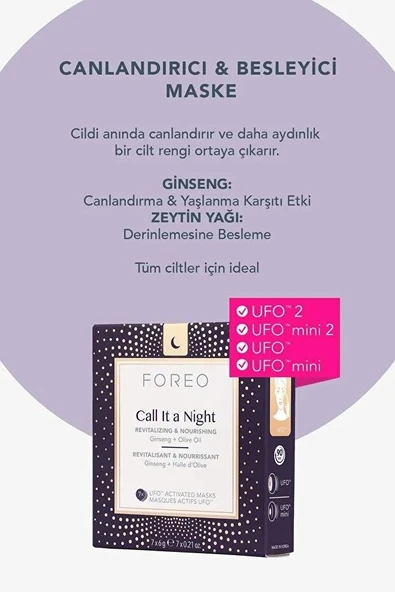 Foreo Ufo Call It a Night 7'li Maske - Resim 2