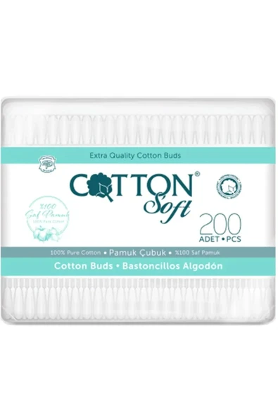 Cotton Soft Kulak Çubuğu Cotton 200'lü ürün görseli 1