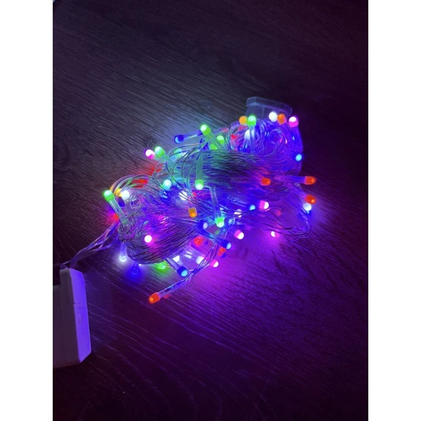 10 M 100 Led Damla Uçlu RGB Işık Şeffaf Kablo MZ-17-10 ürün görseli 1