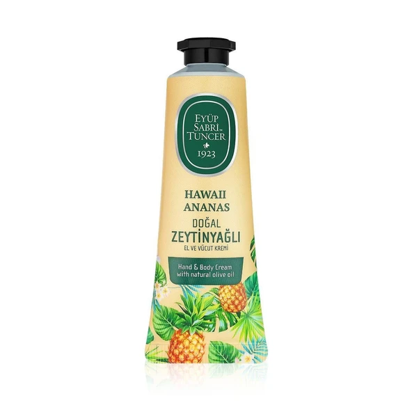EYÜP SABRİ TUNCER EL VE VÜCUT KREMİ ANANAS DOĞAL ZEYTİN YAĞLI 4 ADET ADET 50 ML ürün görseli 1