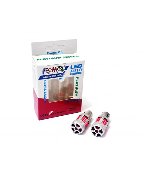 FEMEX Platinum P21W-1157 BAY15D Çift Duy Decoderli Led Ampul Stop Fanlı ürün görseli 1