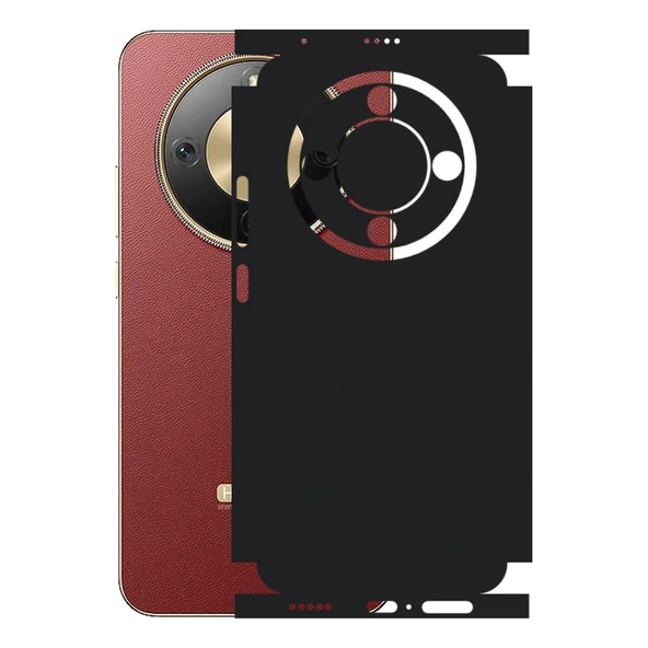 Honor Magic 8 Lite ile Uyumlu 360 Arka Kaplama   Mat Siyah ürün görseli 1