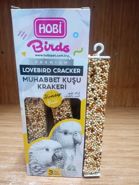 Hobi Ballı Muhabbet Kuşu Krakeri 3 LÜ ürün görseli 1