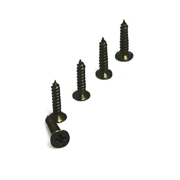 Klips, Menteşe, Ayak, Ağaç, Sunta Vidası 3x13 Mm - Siyah 100 Adet ürün görseli 1