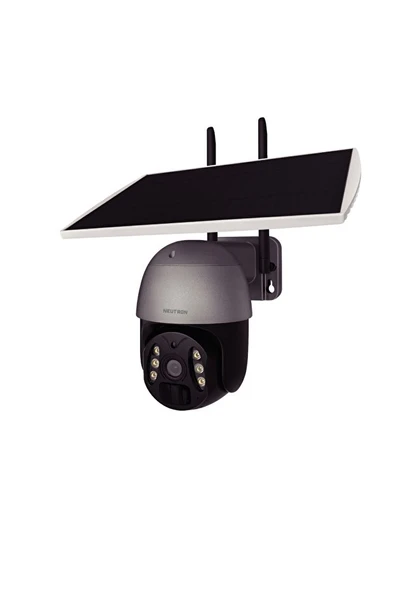 Neutron NTL-PT-10-4GWOS-3MP 3 MP 360 Derece Güneş Enerjili Gece Görüşlü 4G IP Güvenlik Kamerası ürün görseli 1