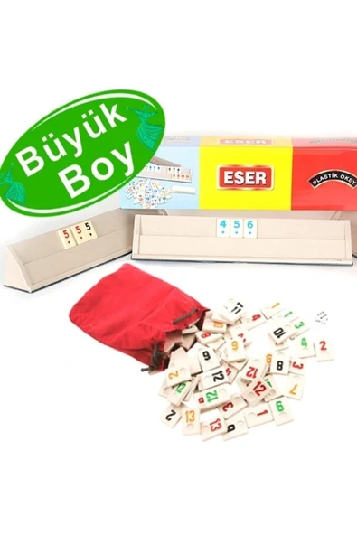 Plastik Okey Takımı 1. Sınıf Kalite Büyük Boy Seti ürün görseli 1