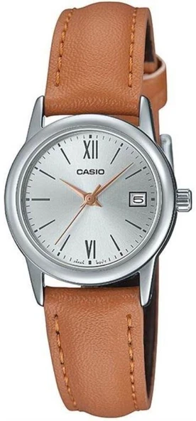 CASIO LTP-V002L-7B3UDF TABA DERİ KORDON KADIN KOL SAATİ ürün görseli 1