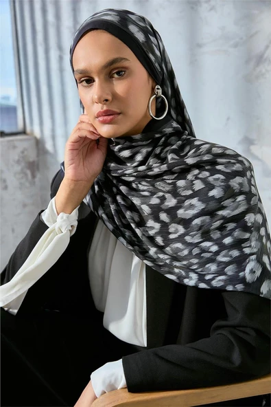 Silk Home Eco Viscose Leopar Desen  Şal 6001 ürün görseli 1